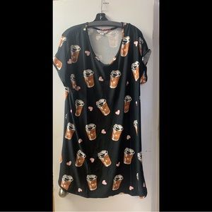 Full Figure Printed Night Shirt